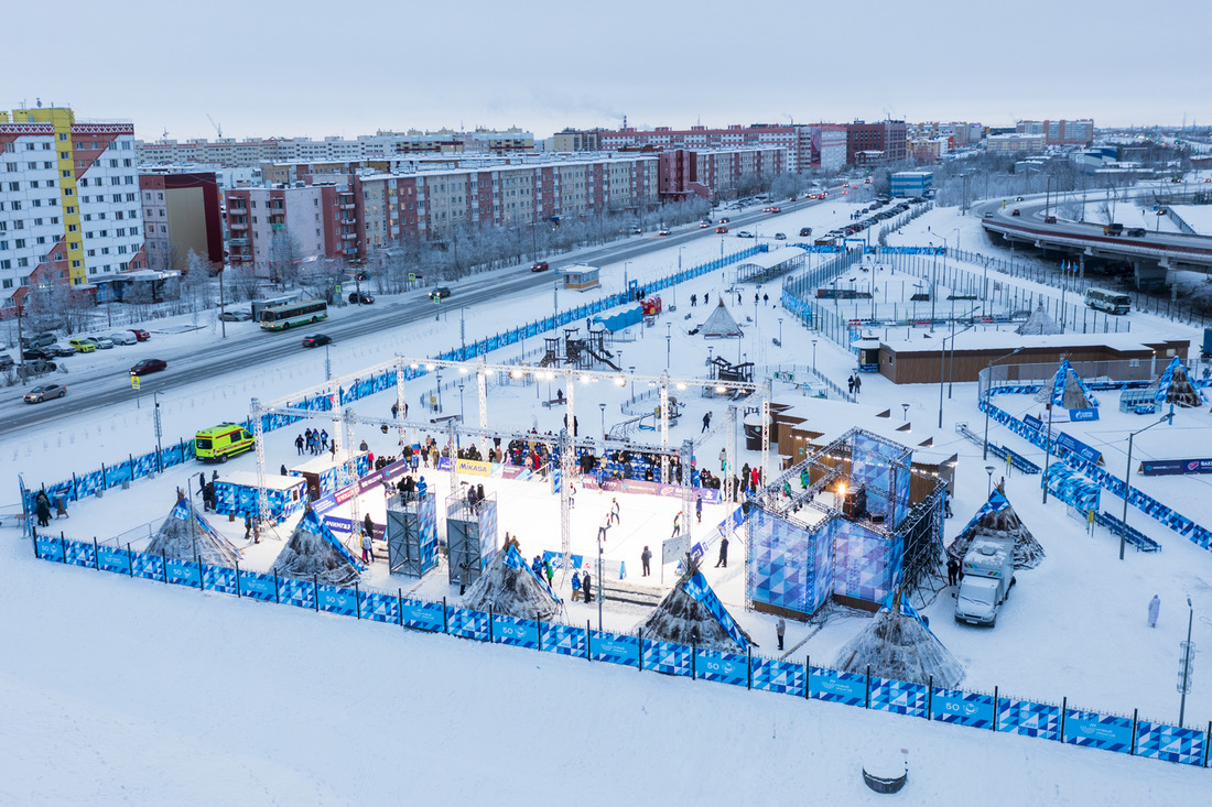 Новый Уренгой принимал этап чемпионата России по снежному волейболу