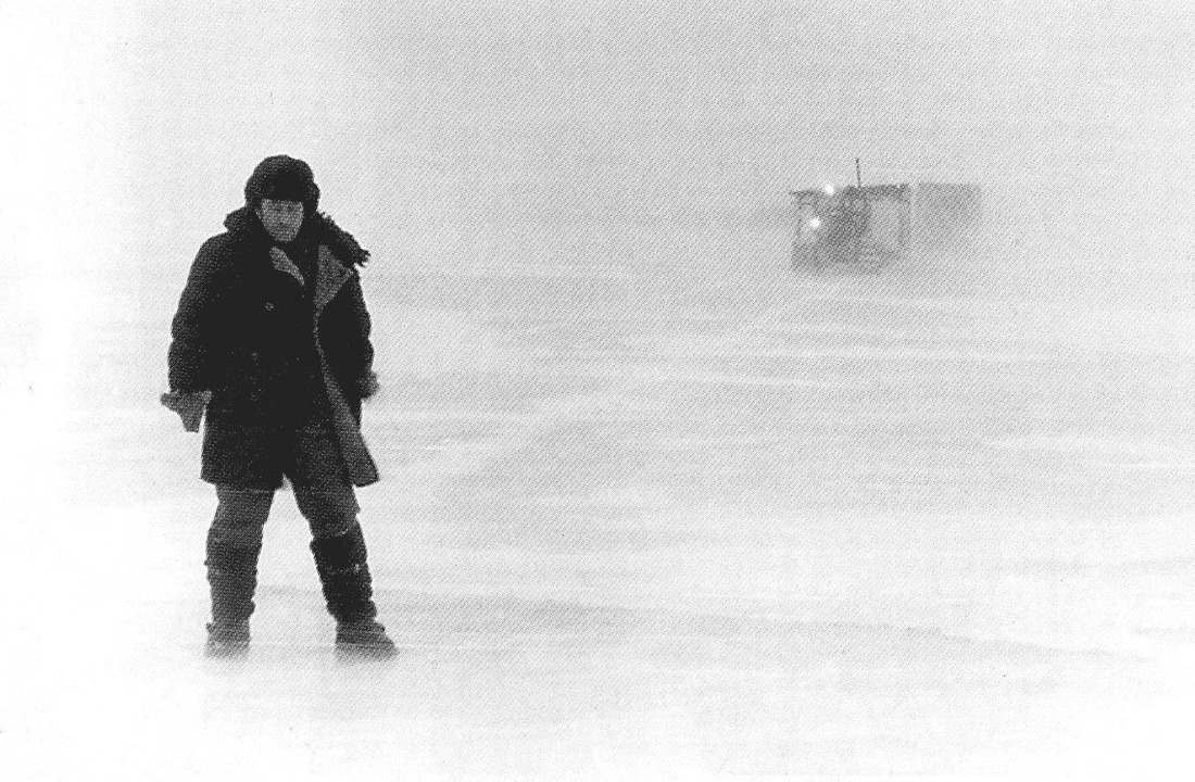 А.Н. Богданов — ведущий санного поезда на Ямбург. 1982 г.