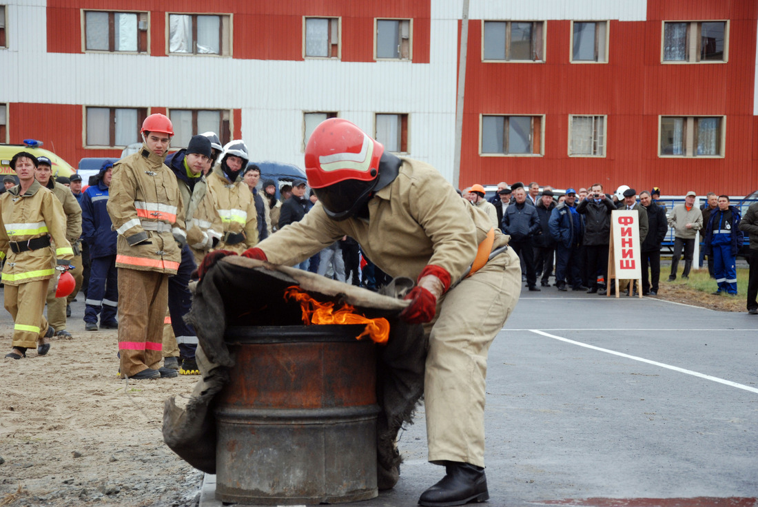 Соревнования добровольно-пожарных дружин ООО "Газпром добыча Ямбург"
