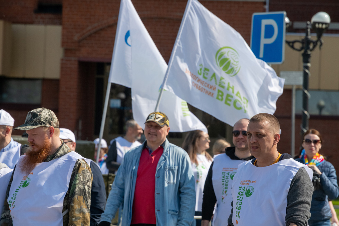 Перед началом субботника в Новом Уренгое