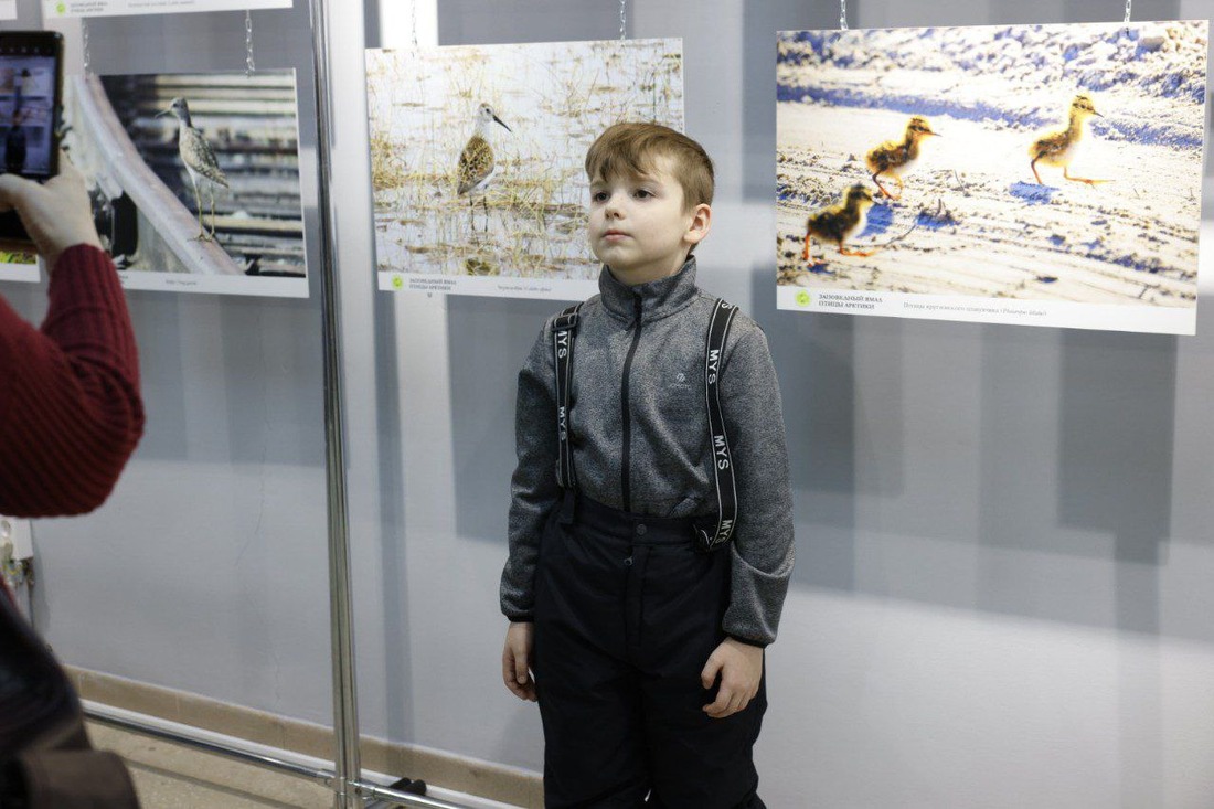 Юный посетитель выставки