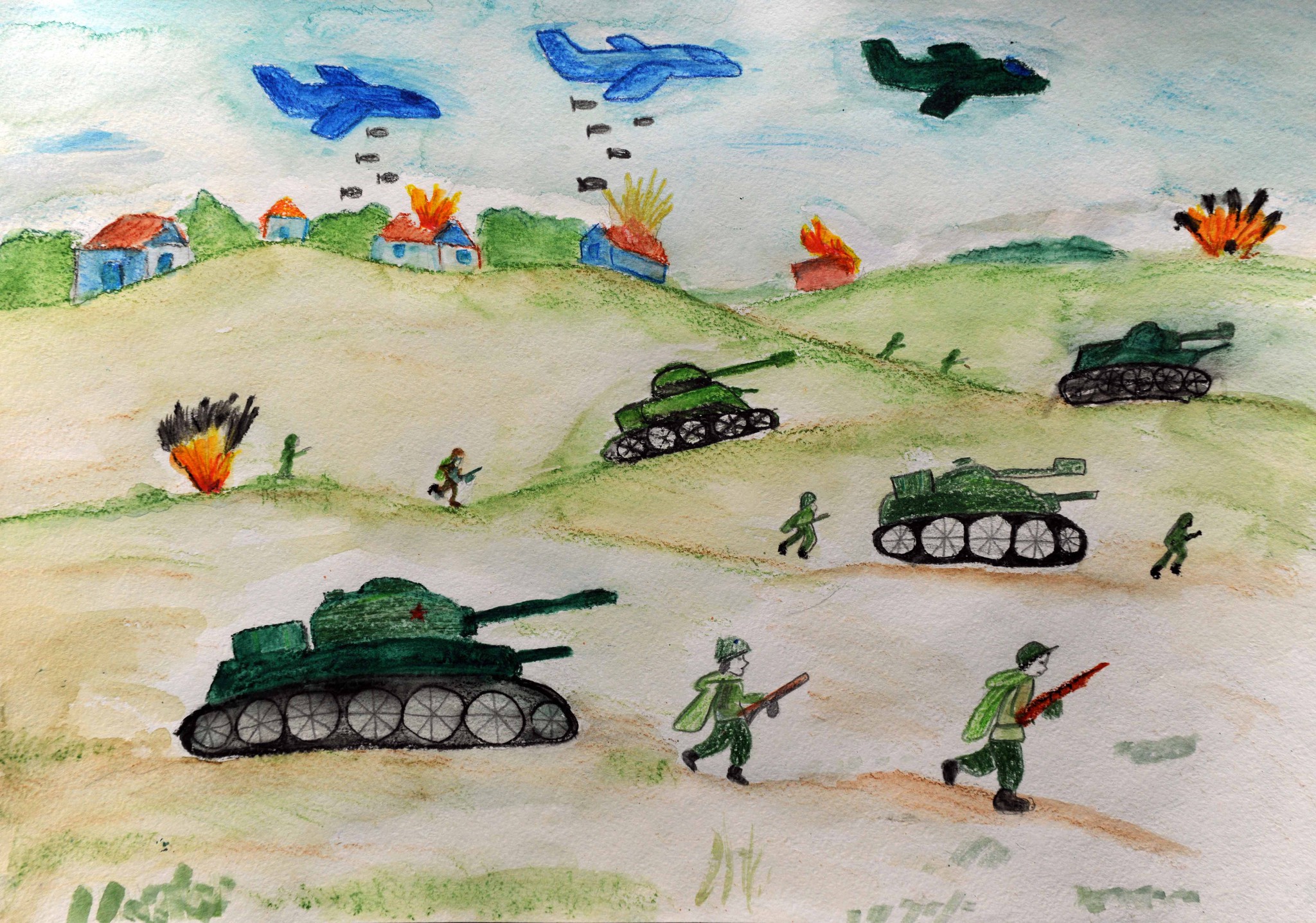 Рисунок про великую отечественную войну. Рисунок про войну. Детские рисунки о войне. Рисунок на военную тему для детей.